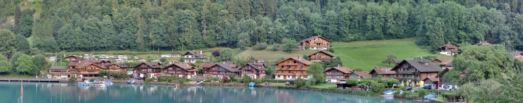 Iseltwald - View from room - Opposite shore - Blended